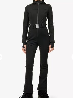 Bo & Tee Hooded Black Ski Suit Medium